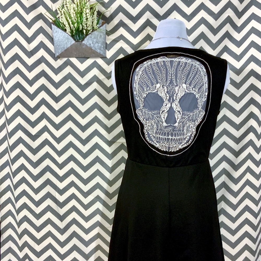 Skull Black Dress